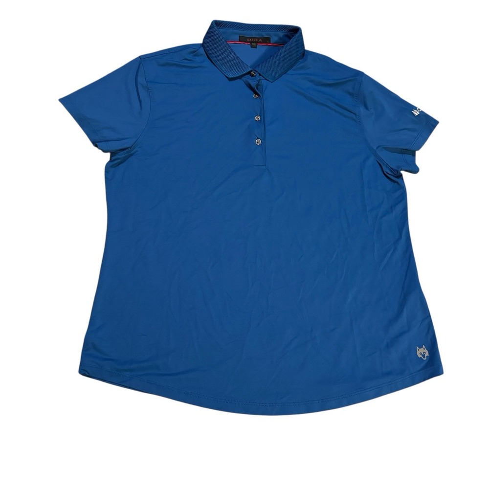 Greyson Polo Blue Women's XL Embroidered Lightweight‎ Stretch Performance